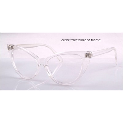 Cat eyes clear frames